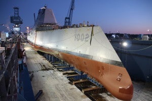 GD-BIW Launches Last Zumwalt-class Destroyer