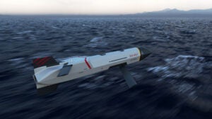 Red and Green Wolf are new affordable fully tested munitions pitched by L3Harris to be fired as a swarm from various platforms. (Artist concept: L3Harris)