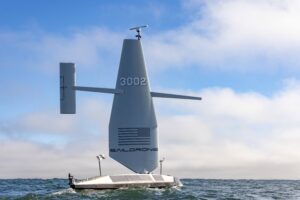 Saildrone’s Surveyor, the company’s largest unmanned surface vehicle (USV). (Photo: Saildrone)